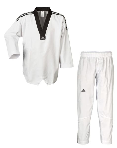 ADIDAS Taekwondo Anzug ADICLUB 3S schwarzes 